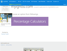 Tablet Screenshot of myignou.com